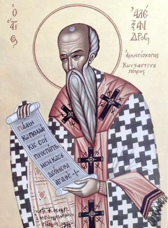 Icoana Sfântului Ierarh Alexandru, Patriarhul Constantinopolului 30 august