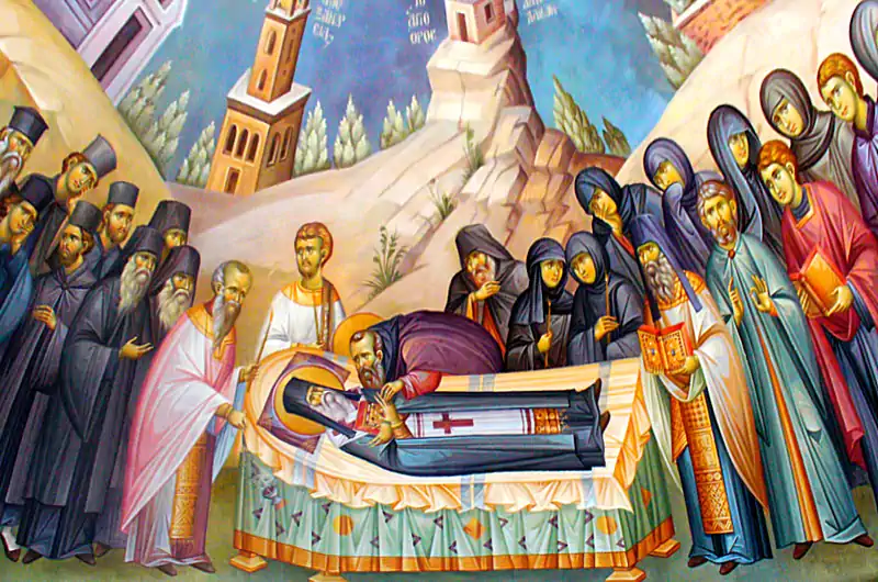 Icoana la Mutarea moaștelor Sfântului Ierarh Nectarie 3 septembrie