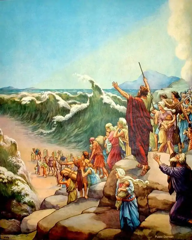 Sfântul Proroc Moise desparte Marea Rosie