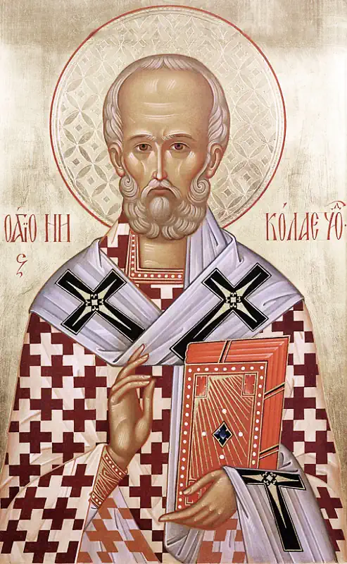 Icoana Sfântului Ierarh Nicolae, episcopul Mirei Lichiei 6 decembrie - pravila.ro