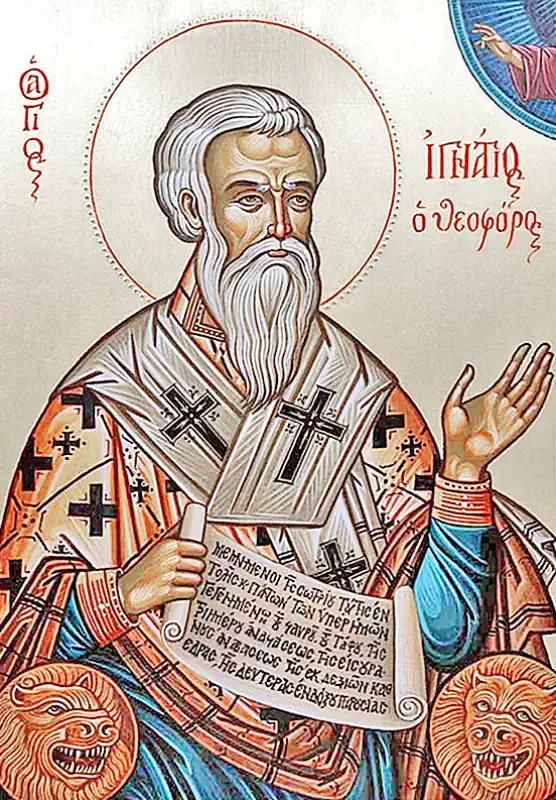 Icoana Sfântului Sfințit Mucenic Ignatie Teoforul, episcopul Antiohiei 20 decembrie - pravila.ro