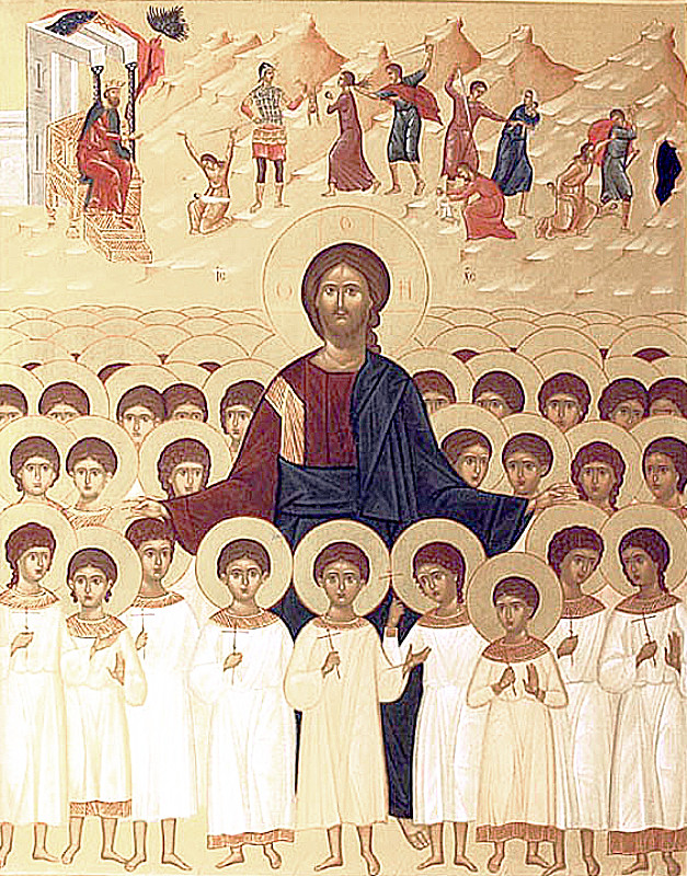 Icoana Sfinților 14000 de prunci uciși de Irod 29 decembrie -a- pravila.ro