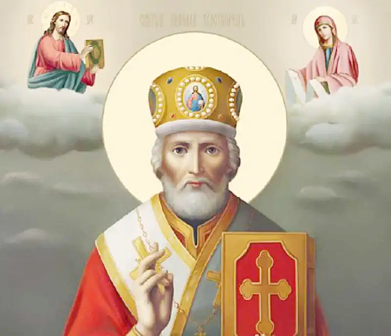 Sfântul Ierarh Nicolae, episcopul Mirei Lichiei Primește Omoforul de la Maica Domnului și - pravila.ro