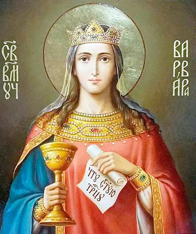 Sfânta Mare Muceniță Varvara, ocrotitoarea familiei 4 decembrie -c- pravila.ro