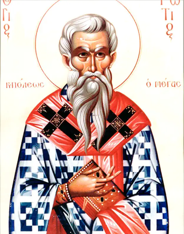 Icoana Sfântului Fotie cel Mare, Patriarh al Constantinopolului 6 februarie - pravila.ro