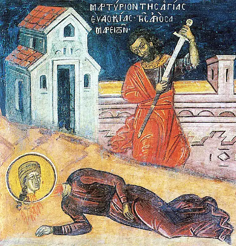 Martiriul Sfintei Cuvioase Mucenițe Evdochia 1 martie
