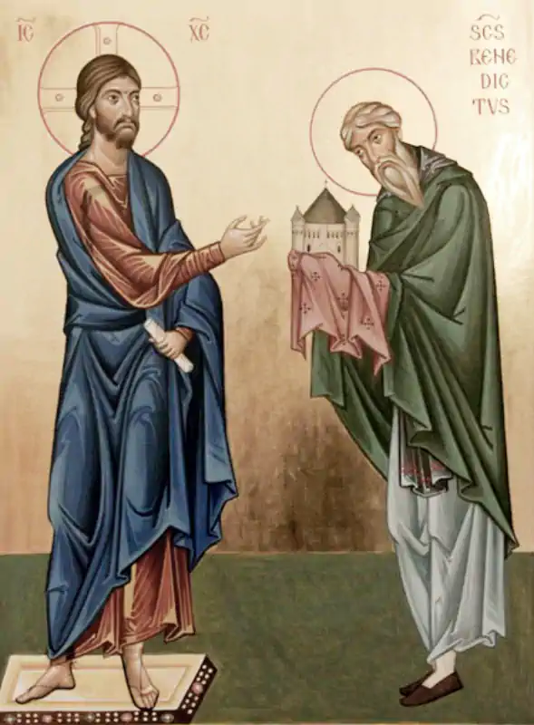 Sfântul Cuvios Benedict de Nursia 14 martie - f