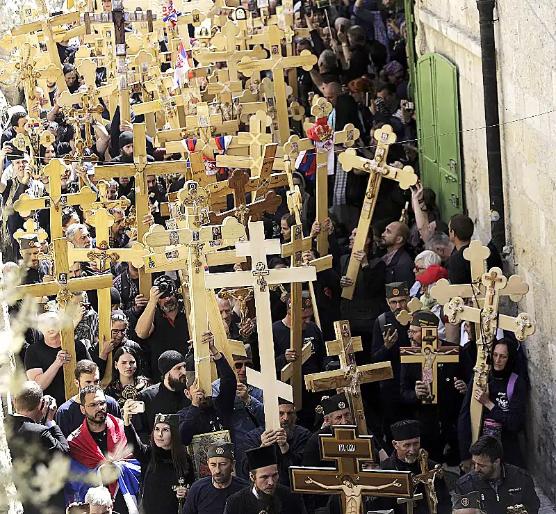Arătarea semnului Sfintei Cruci la Ierusalim 7 mai - a