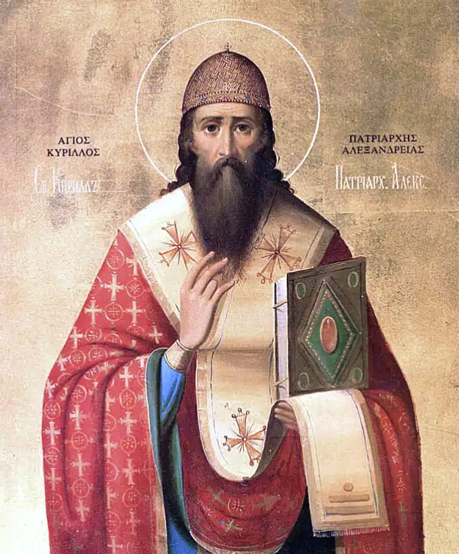 Icoana Sfântului Ierarh Chiril, Arhiepiscopul Alexandriei 9 iunie