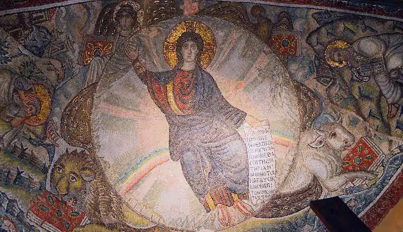 Mozaic - Biserica Sfântul Cuvios David din Tesalonic 26 iunie