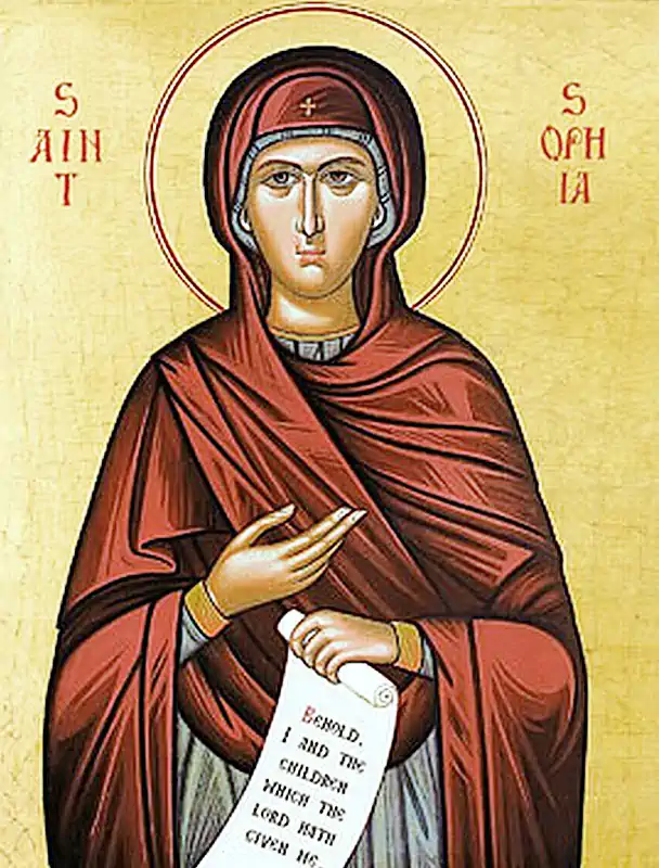 Sfintei Cuvioase Sofia din Ainos 4 iunie