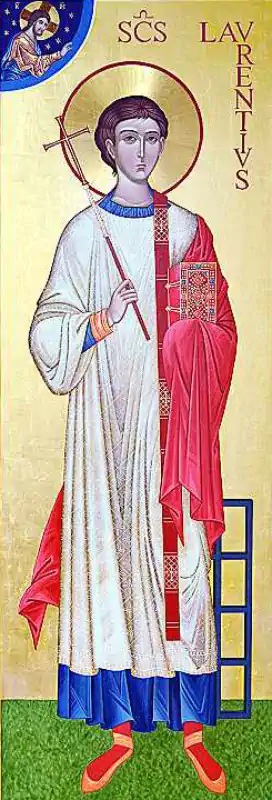 Icoana Sfântului Mucenic Laurențiu Arhidiaconul 10 august