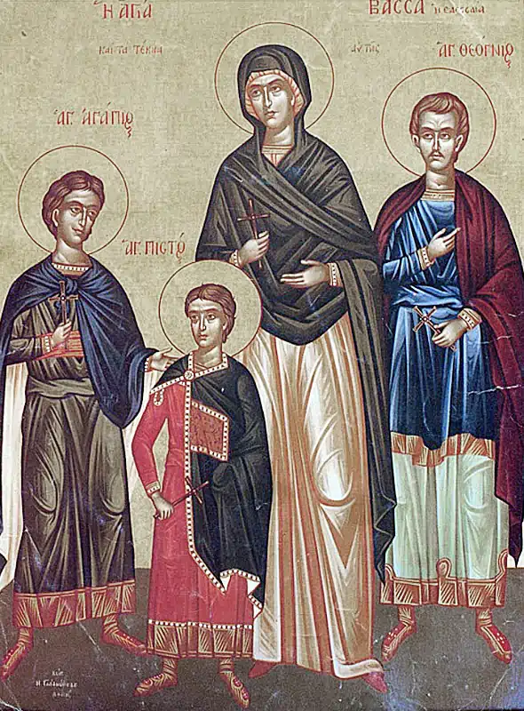 Sfânta Muceniță Vasa, cu fiii ei 21 august