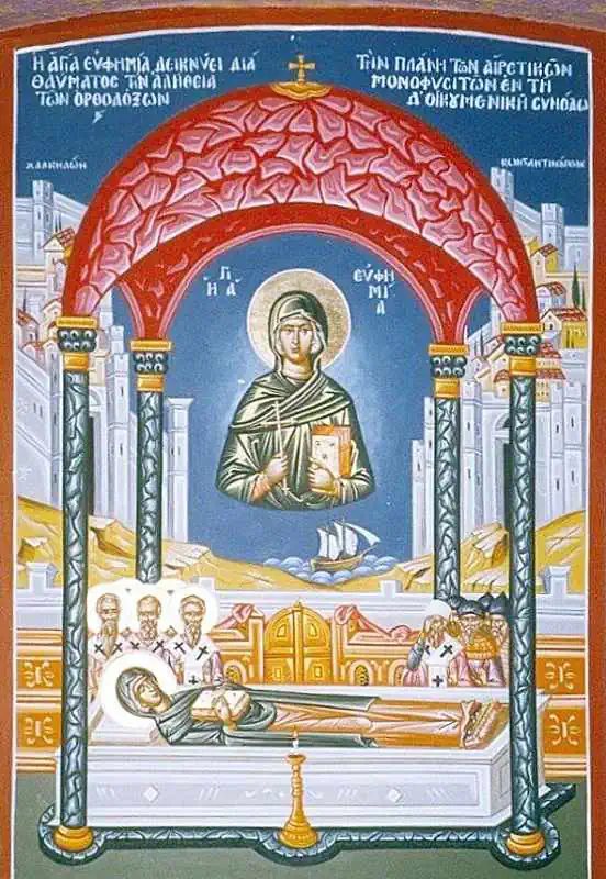 Minunea săvârșită la Moaștele Sfintei Mari Mucenițe Eufimia 16 septembrie - pravila.ro
