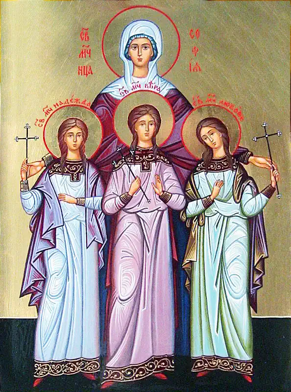Sfânta Muceniță Sofia și fiicele sale, Pistis, Elpis și Agapis 17 septembrie - a - pravila.ro