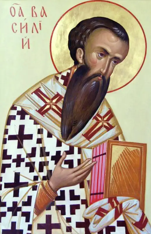 Icoana Sfântului Ierarh Vasile cel Mare, arhiepiscopul Cezareei 1 ianuarie - pravila.ro