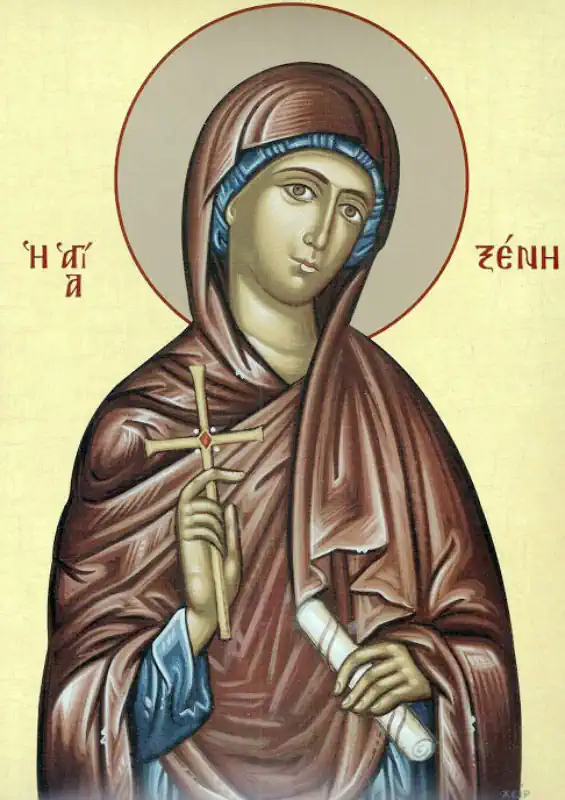 Icoana Sfintei Cuvioasă Xenia Romana 24 ianuarie - pravila.ro