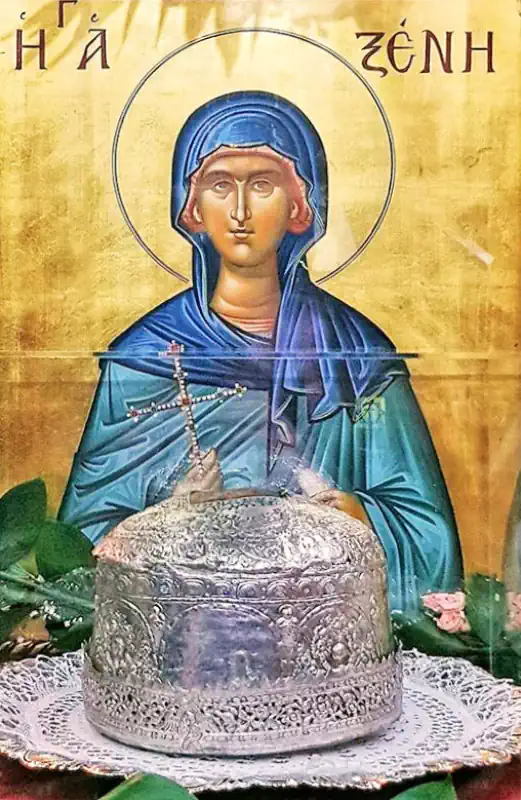 Moaște - Capul Sfintei Cuvioasă Xenia Romana 24 ianuarie - pravila.ro